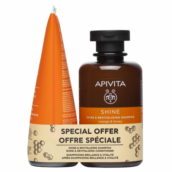 Apivita PROMO ΣΑΜΠΟΥΑΝ & ΚΡΕΜΑ ΓΙΑ ΛΑΜΨΗ & ΑΝΑΖΩΟΓΟΝΗΣΗ Apivita PROMO ΣΑΜΠΟΥΑΝ & ΚΡΕΜΑ ΓΙΑ ΛΑΜΨΗ & ΑΝΑΖΩΟΓΟΝΗΣΗ