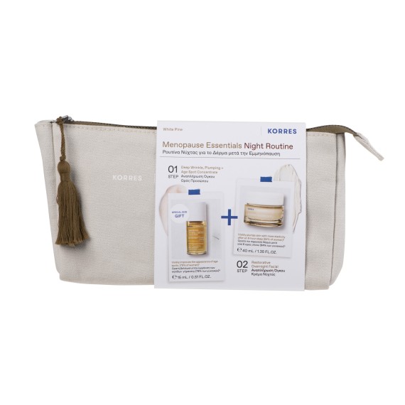 KORRES Λευκή Πεύκη Menopause Essentials Night Routine Skincare Σετ
