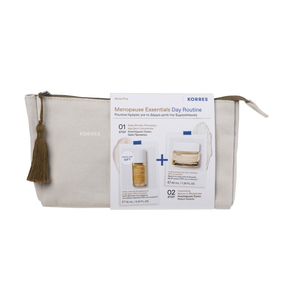 KORRES  Λευκή Πεύκη Menopause Essentials Day Routine Σετ